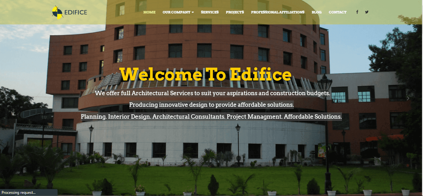 Edifice website screenshot