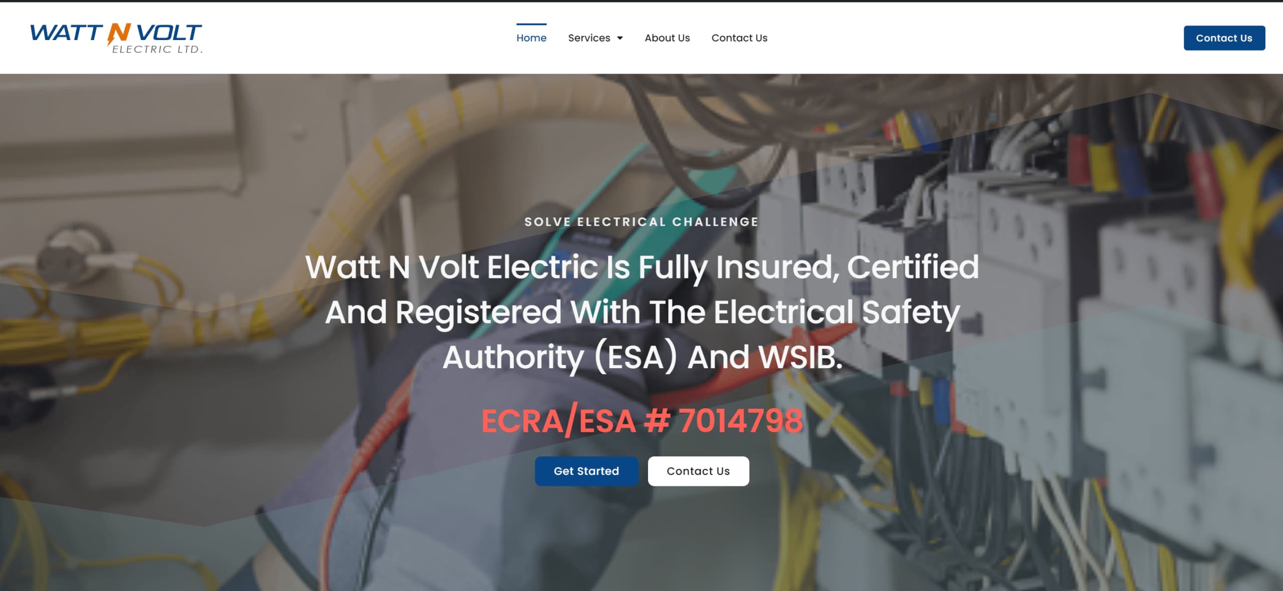 Watt N Volt website screenshot